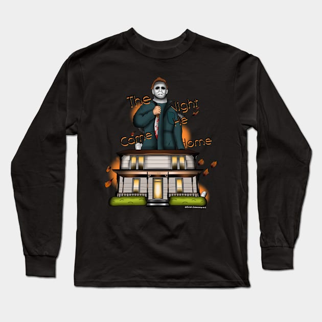 Michael Myers The Night He Came Home Long Sleeve T-Shirt by BretBarneyArt